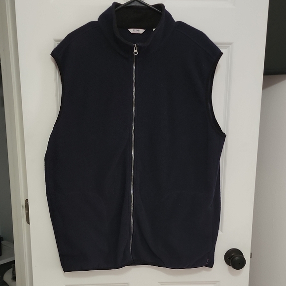 Izod Navy Blue Sleeveless Jacket - Picture 1 of 4